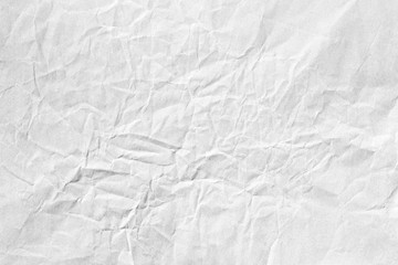 white crumpled background paper texture