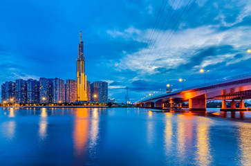 Landmark 81 is a super-tall skyscraper in Ho Chi Minh City, Vietnam