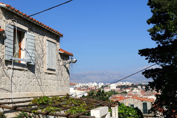 Traditional Mediterranean house in Split, Croatia.
