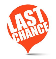 red vector banner last chance
