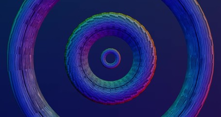 4K Animation in diversen Neonfarben - Powered by Adobe