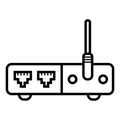 Vector wifi modem Icon photo