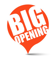 red vector banner big opening