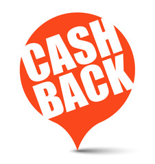 red vector banner cash back