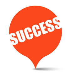 red vector banner success