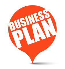 red vector banner business plan