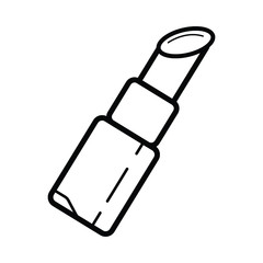 Lipstick icon, simple style vector