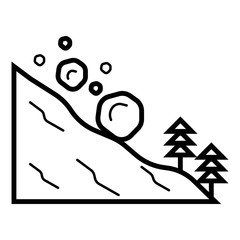 avalanche icon on white background. Modern icons vector illustration. Trendy avalanche icons