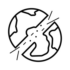 Geology simple icon vector illustration