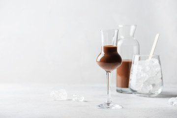 Sweet chocolate liqueur