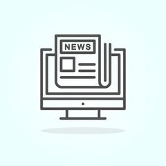 Business article vector  Icon Colored File Style Illustration   