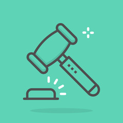 Justice hummer vector  Icon Colored File Style Illustration   