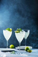 Summer cocktail mojito