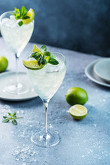 Summer cocktail mojito