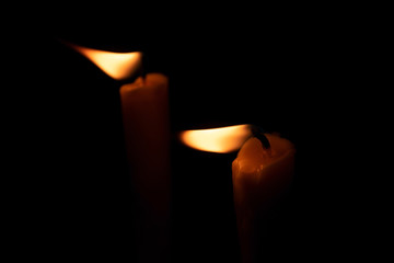 Candlelight in the night about religion