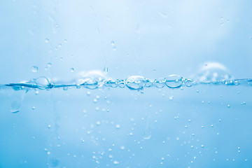 The water that was rippled inside had bubbles.