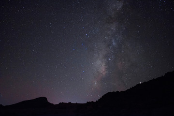 Fototapeta na wymiar Milky way galaxy, national park El Teide, Tenerife, Spain
