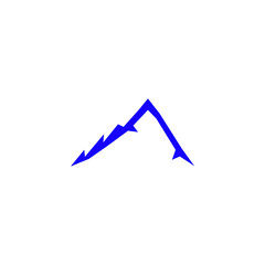 Design Mountain, Blue on white