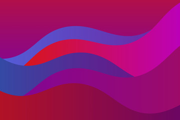 Abstract color wavy illustration. Curve lines.