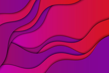 Abstract color wavy illustration. Curve lines.