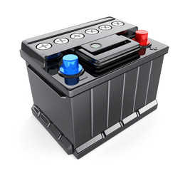 One black car battery