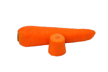 carrot isolated on white background.This had clipping path.