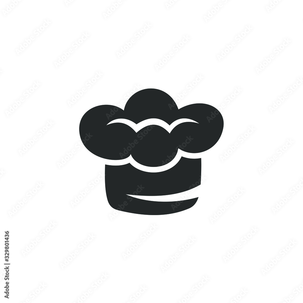 Aufkleber chef hat icon vector sign isolated for graphic and web design. Cooking hat symbol template color editable on white background