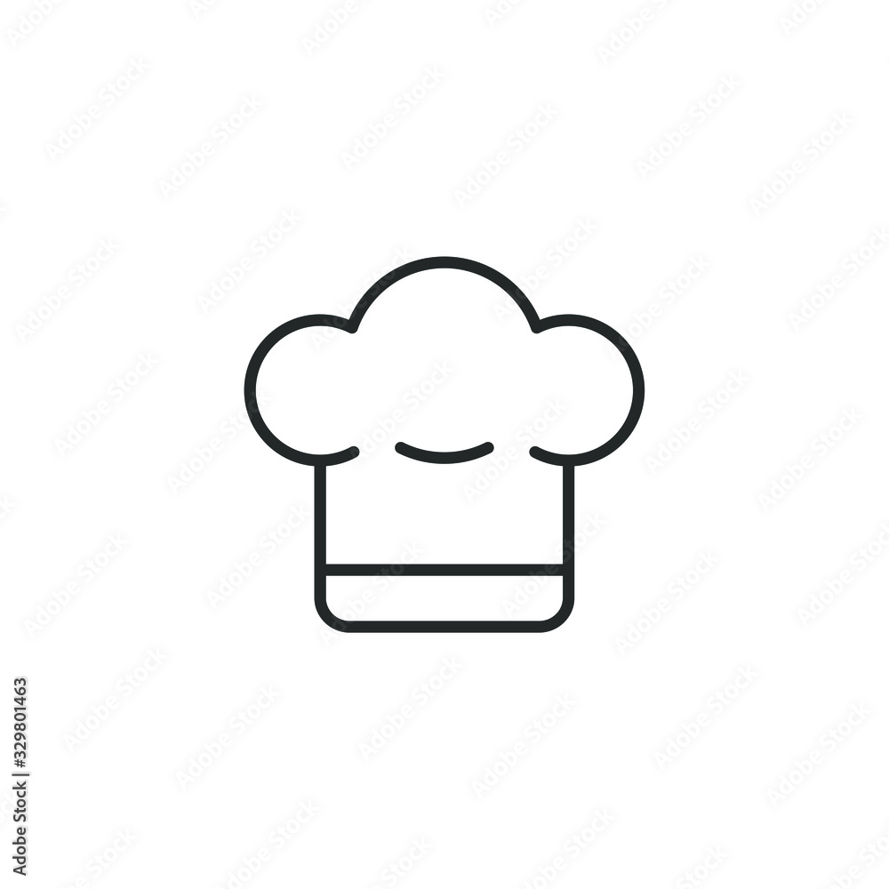 Poster chef hat icon vector sign isolated for graphic and web design. cooking hat symbol template color edi