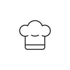 chef hat icon vector sign isolated for graphic and web design. Cooking hat symbol template color editable on white background