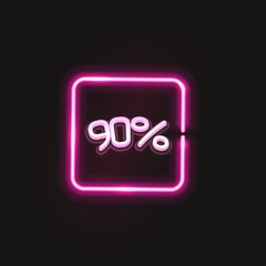 Sale banner template design. Big sale special offer. end of season special offer banner. vector illustration. up to 90 percent discount.