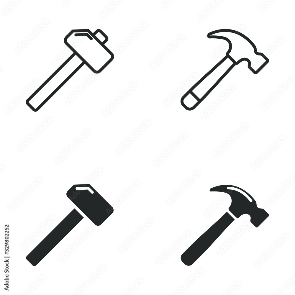 Poster hummer icon vector sign isolated for graphic and web design. hummer symbol template color editable on white background