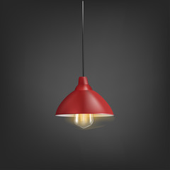 Obraz premium vector modern model of plastering chandalier - lamp