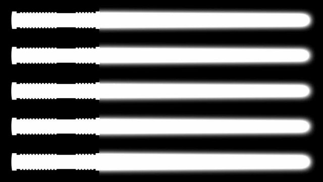 Laser sword Lightsaber set animation