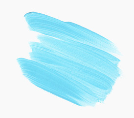Aqua blue brush paint acrylic abstract background vector. Perfect watercolor design for headline, logo and sale banner. 
