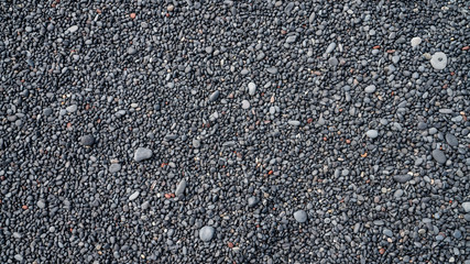 Volcanic black sand formation from black sand beach of Iceland