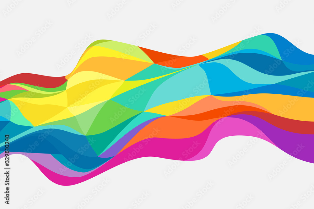 Poster abstract color polygon design pattern artwork background. illustration vector eps10