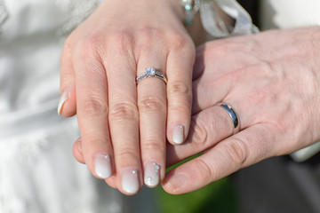 ring hands bride wedding