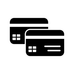 credit card icon collection, trendy style