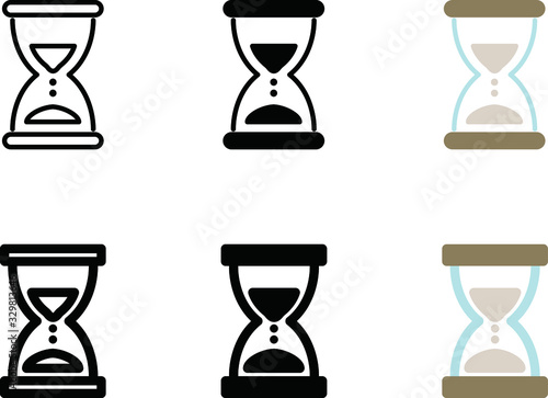砂時計のアイコン ビジネス Web 時間 Wall Mural Wallpaper Murals Yugoro