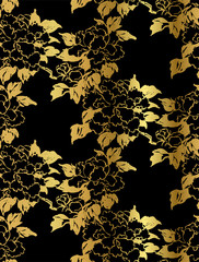 chrysanthemum decorative floral chinese japanese design seamless pattern