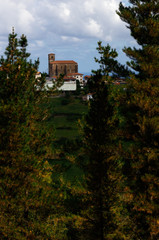 Obraz premium ancient town in the mountains