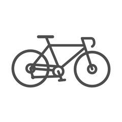 Fototapeta premium Bike. Flat icon. Vector illustration