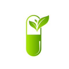 medical herbal pharmacy icon vector illustration design template