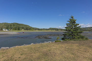 View of the picturesque Bic Park (Parc national du Bic). Bic Park is located in the Bas-Saint-Laurent tourism region near Rimouski. Quebec Province, Canada.