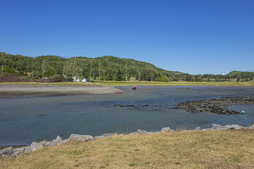 View of the picturesque Bic Park (Parc national du Bic). Bic Park is located in the Bas-Saint-Laurent tourism region near Rimouski. Quebec Province, Canada.