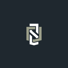 Obraz premium Abstract letter S shield logo design template. Monogram of two letters OS or SO.
