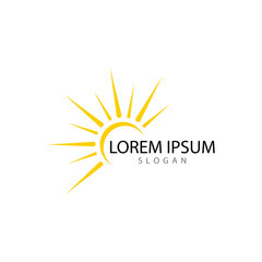 Sun Vector illustration Icon Logo Template design