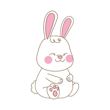 Cute Little Rabbit Easter Character