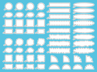 フレームセット＿手描風雲形吹出＿文字なし