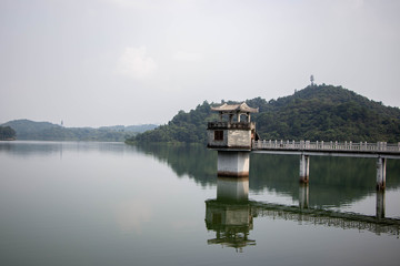 Tourist Pavilion inside the lake